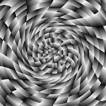 Background / pattern with twirling distortion effect. Vortex, spiral backdrop Stock Illustration