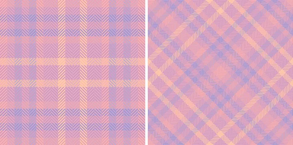 Background pattern vector of check seamless textile with a fabric texture t.. Stock Illustration
