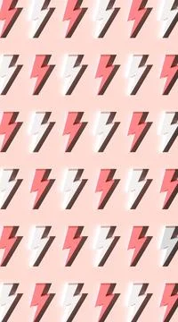 A Background pattern in vertical format of lightning in pastel r 스톡 일러스트