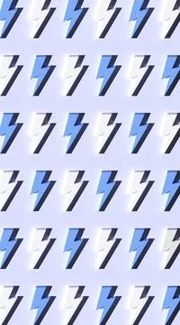 A background pattern in vertical format of lightning in blue and 스톡 일러스트