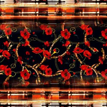 Background pattern works, textile fabric print patterns Illustrazione stock