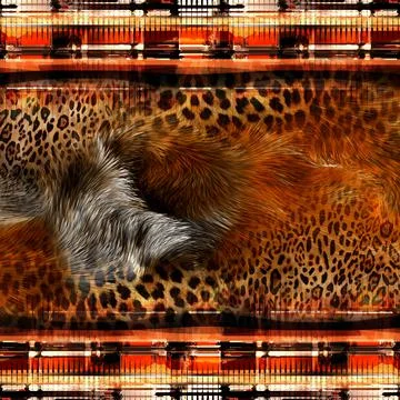 Background pattern works, textile fabric print patterns Illustrazione stock