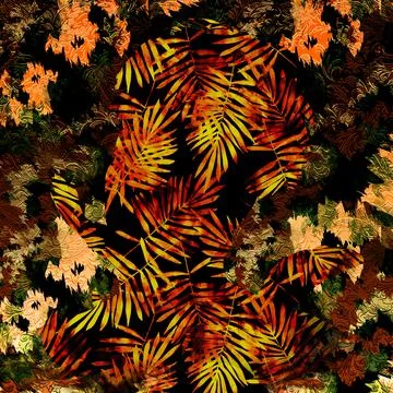 Background pattern works, textile fabric print patterns イラスト素材