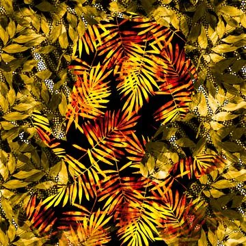 Background pattern works, textile fabric print patterns Stock Illustration