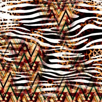 Background pattern works, textile fabric print patterns Illustrazione stock