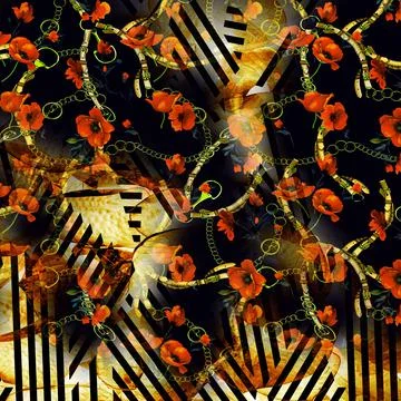 Background pattern works, textile fabric print patterns Illustrazione stock