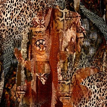 Background pattern works, textile fabric print patterns イラスト素材