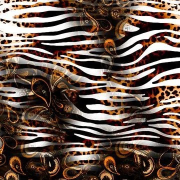 Background pattern works, textile fabric print patterns Illustrazione stock