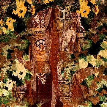 Background pattern works, textile fabric print patterns 스톡 일러스트