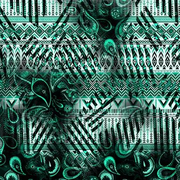 Background pattern works, textile fabric print patterns Illustrazione stock