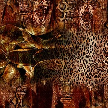 Background pattern works, textile fabric print patterns Illustrazione stock