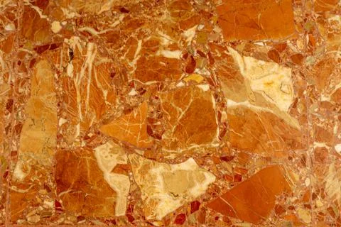 Background of patterned and irregular spots of different sizes in shades of b Foto stock