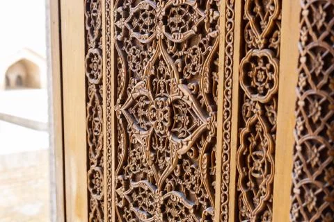 Background patterned on a tree. Thread patterns. Ornament patterns. Stock Photos