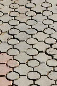 Background of paving stone on the road 스톡 사진