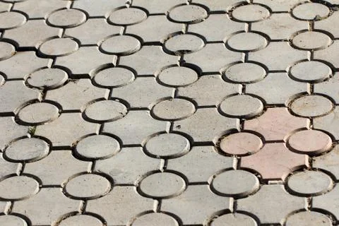 Background of paving stone on the road Foto stock