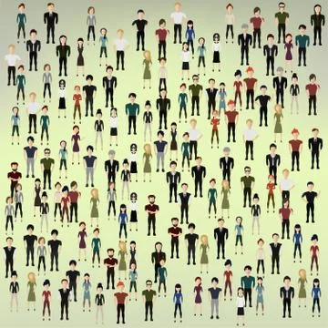 Background of the people Stock Illustration