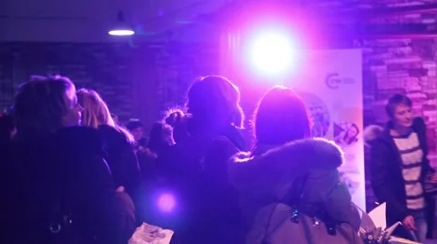 Background of people on show Stock Footage 48059971
