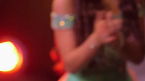 Background performers singing and dancing in live performance Stock Footage 136336230