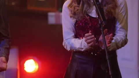 Background performers singing and dancing Stock-Footage 136336440