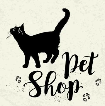 Background for pet shop Stock Illustration