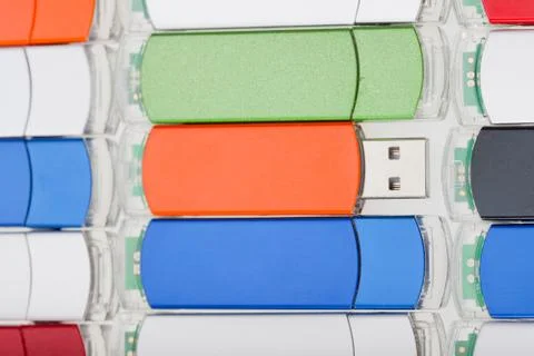 Background picture combined from usb flash memory Fotos Stock