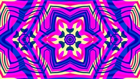 A background picture of geometrical psychedelic pattern Stock Illustration