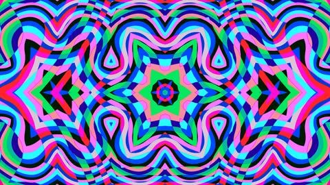 A background picture of geometrical psychedelic pattern Stock Illustration