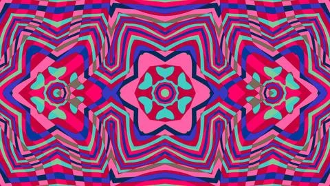 A background picture of geometrical psychedelic pattern Stock Illustration