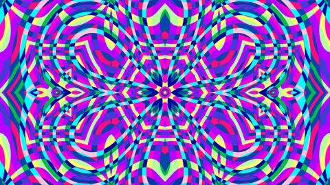 A background picture of geometrical psychedelic pattern 스톡 일러스트