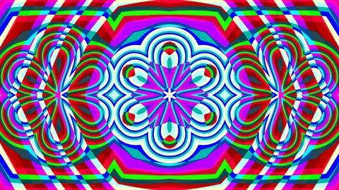 A background picture of geometrical psychedelic pattern Stock Illustration