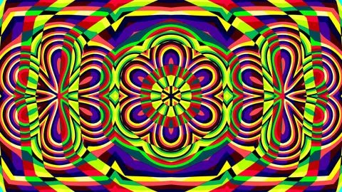 A background picture of geometrical psychedelic pattern Stock Illustration