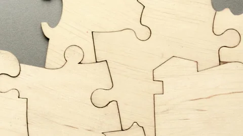 Background of the pieces of the puzzle Stock Footage 47582719