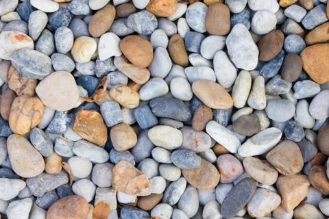 Background  of a pile of pebbles Stock Photos