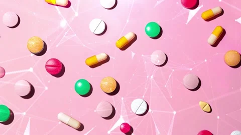 The background with the pills. Background with pills. Pill background. Stock Footage 295647937