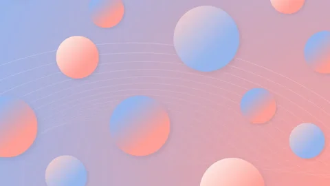 Background of pink balloons flying in space Stock Footage 229679398