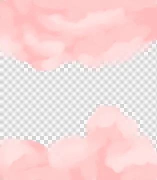 Background with pink clouds illustration Stock Illustration