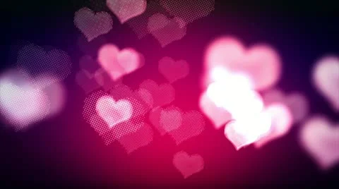 Background  pink hearts Stock Footage 12731481