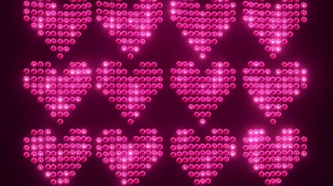 Background of pink hearts Stock Footage 45266084
