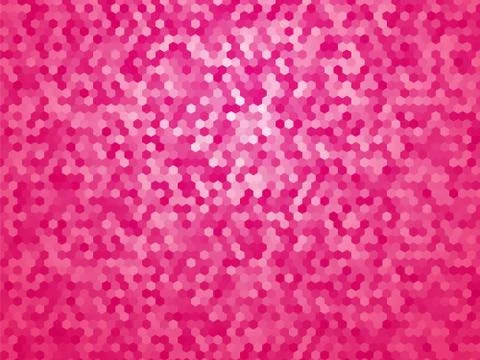 Background with pink hexagon Illustrazione stock