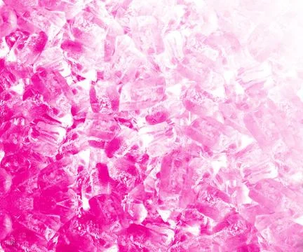Background of pink ice cubes Stock Photos
