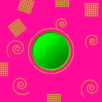 Background is pink Stock Illustration