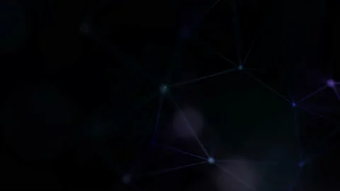 Background for placing text on a neural network theme. Seamless loop. Stock Footage 235614170