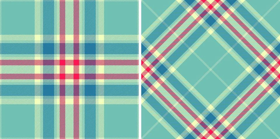 Background plaid check of texture fabric textile with a vector seamless tar.. Stock Illustration