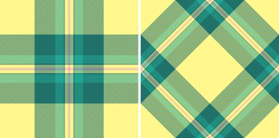 Background plaid check of vector texture pattern with a textile fabric seam.. Stock Illustration