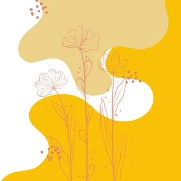 Background with plants. Stock Illustration
