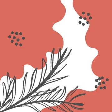Background with plants. Stock Illustration