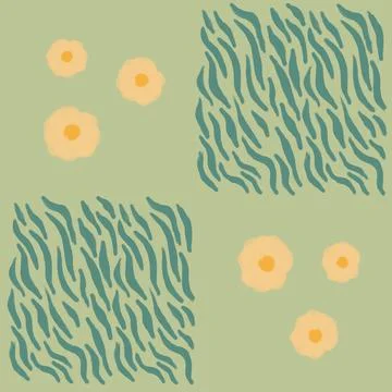 Background with plants. Stock Illustration