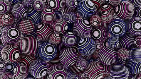Background of plastic color balls Stock Illustration