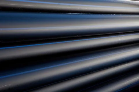 Background of plastic pipes Stock Photos