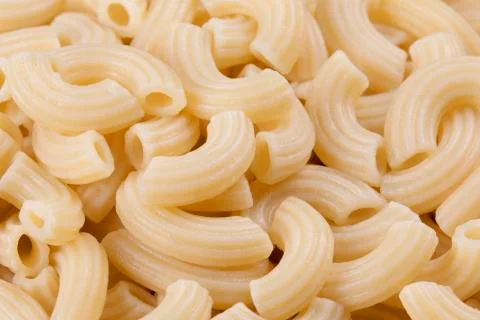 Background of a plate of cooked macaroni Stock Photos